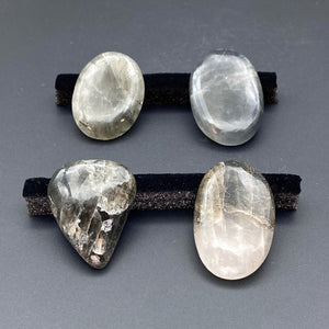 Green Rutile Polished Cabochons