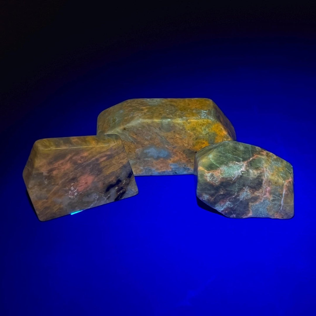 Hackmanite Polished Freeform ShapeCrystal River Gems