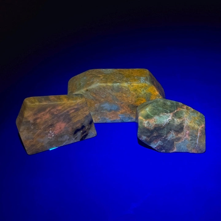 Hackmanite Polished Freeform ShapeCrystal River Gems