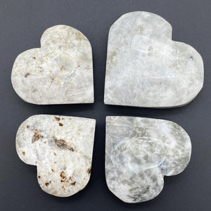 Hackmanite Puffy Gemstone Hearts