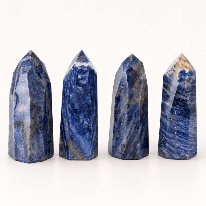 Hand - Carved Sodalite Freeform (Set of 2)Crystal River Gems