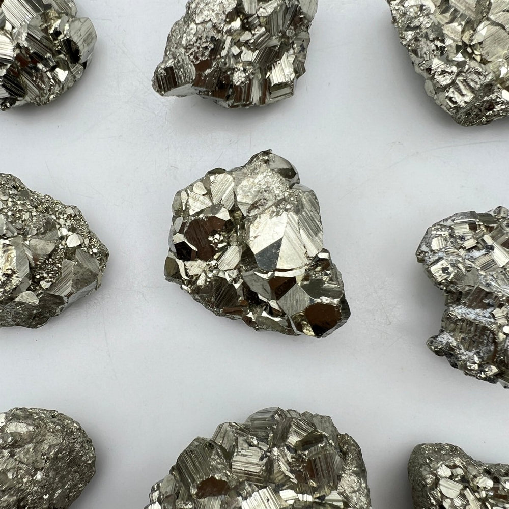 High Quality Cubic Cocada Pyrite / 25 - 50mm AVG - 1 KILO LOTCrystal River Gems