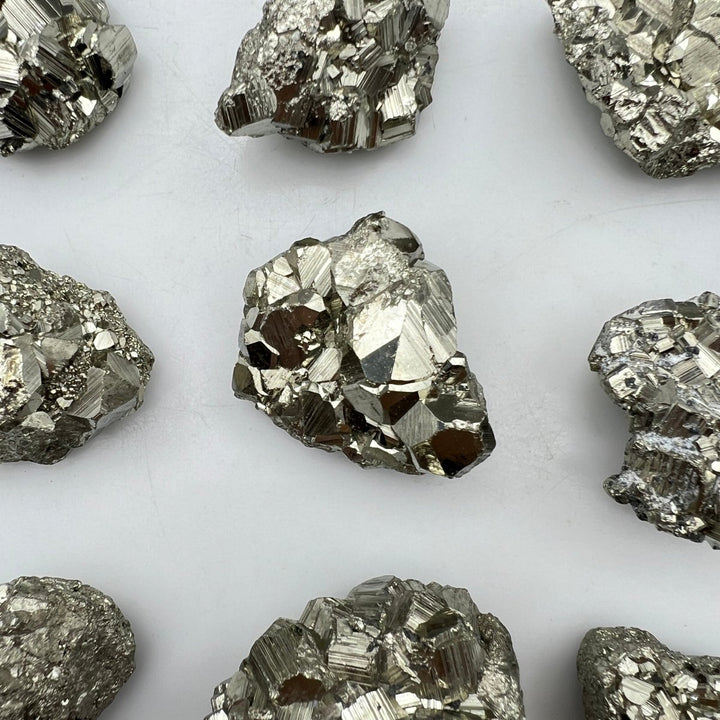 High Quality Cubic Cocada Pyrite / 25 - 50mm AVG - 1 KILO LOTCrystal River Gems