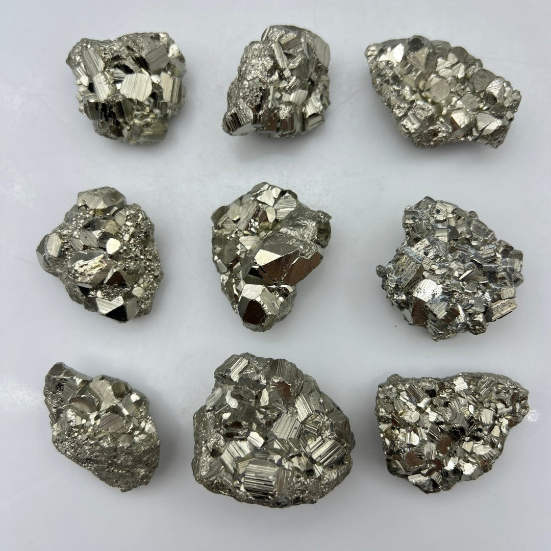 High Quality Cubic Cocada Pyrite / 25 - 50mm AVG - 1 KILO LOTCrystal River Gems