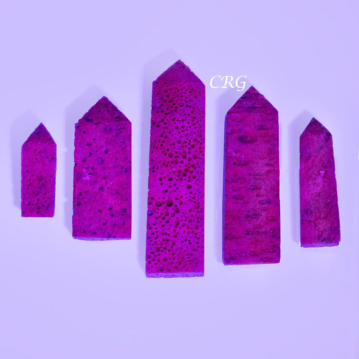 Honeycomb Ruby Corundum Towers (1 Pound) Size 3.5 Inches Crystal Gemstone Points