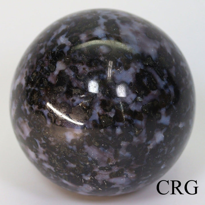 Indigo Gabbro Gemstone Sphere (1 Piece) Size 40 to 50 mm Crystal Palm BallCrystal River Gems