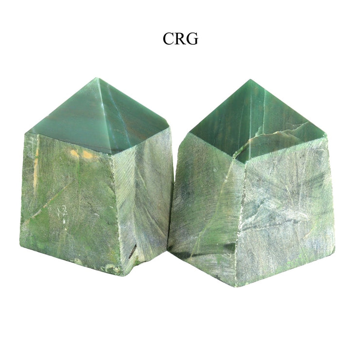 Jadeite Top Polished Points (1 Kilogram) Size 1.5 to 3 Inches Standing Crystal TowersCrystal River Gems