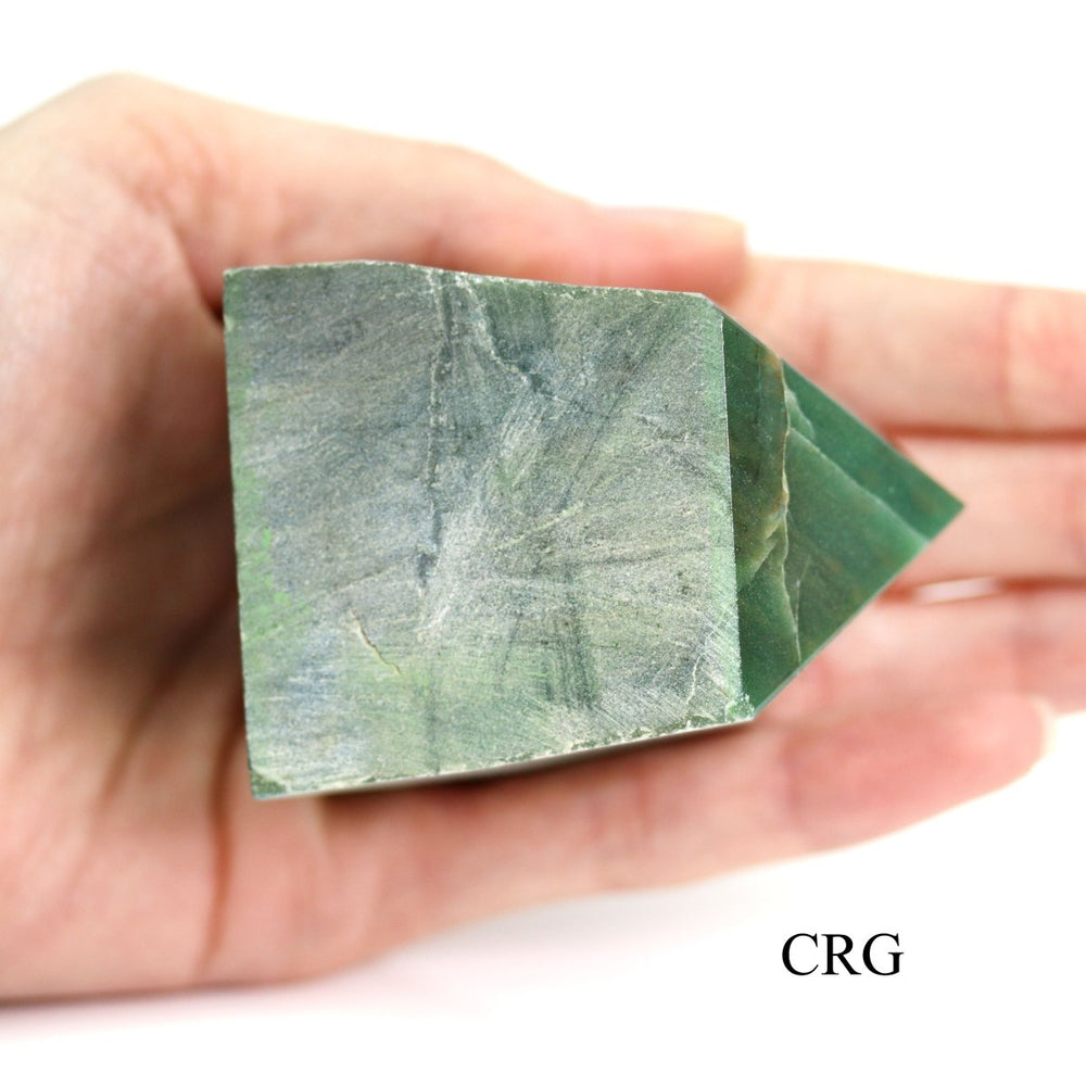 Jadeite Top Polished Points (1 Kilogram) Size 1.5 to 3 Inches Standing Crystal TowersCrystal River Gems