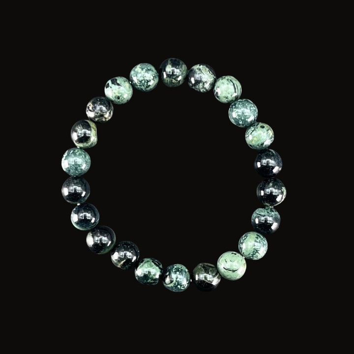 Kamaba Jasper Round Bead Stretch Bracelet (8 mm)Crystal River Gems