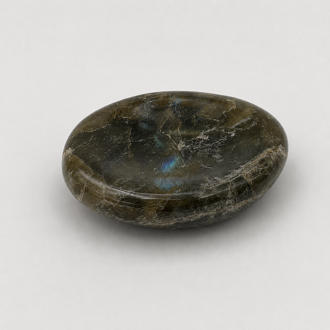 Labradorite Worry Stones w/ Thumb Indent (4 Pieces)