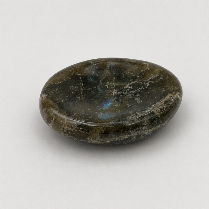 Labradorite Worry Stones w/ Thumb Indent (4 Pieces)