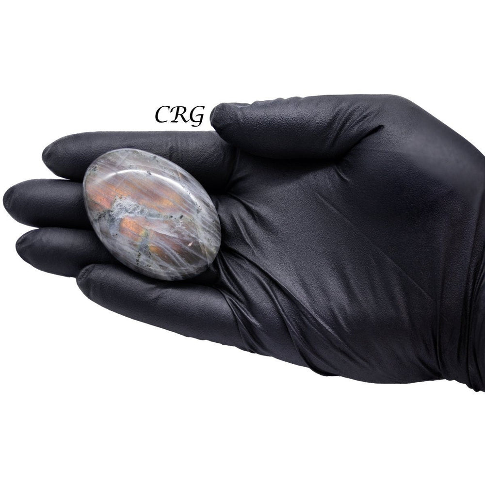 Labradorite Gallet Palm Stones with Lavender Flash Size 35 to 65 mmCrystal River Gems