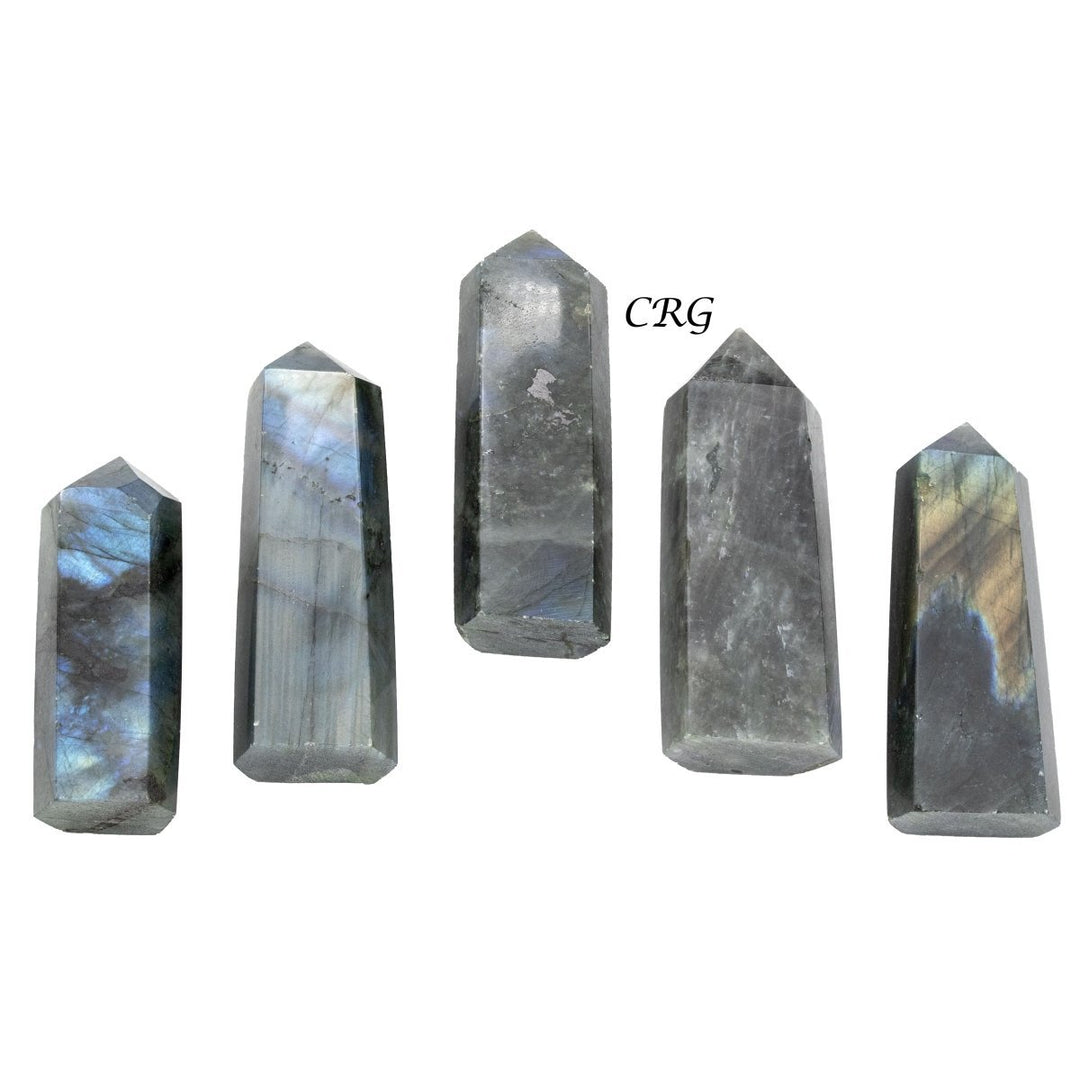 Labradorite High Flash Towers (1 Pound Lot) ( Size 2 To 4 Inches)Crystal River Gems