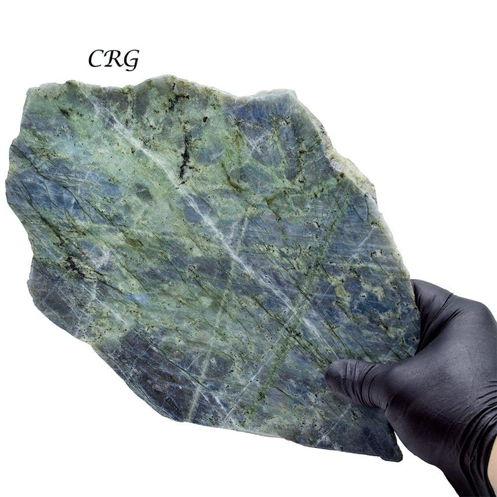 Labradorite Slab (1 Piece) Size 5 to 9 Inches Flat Top Polished Crystal Gemstone