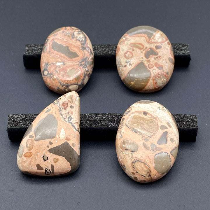 Leopard Skin Jasper Polished CabochonCrystal River Gems