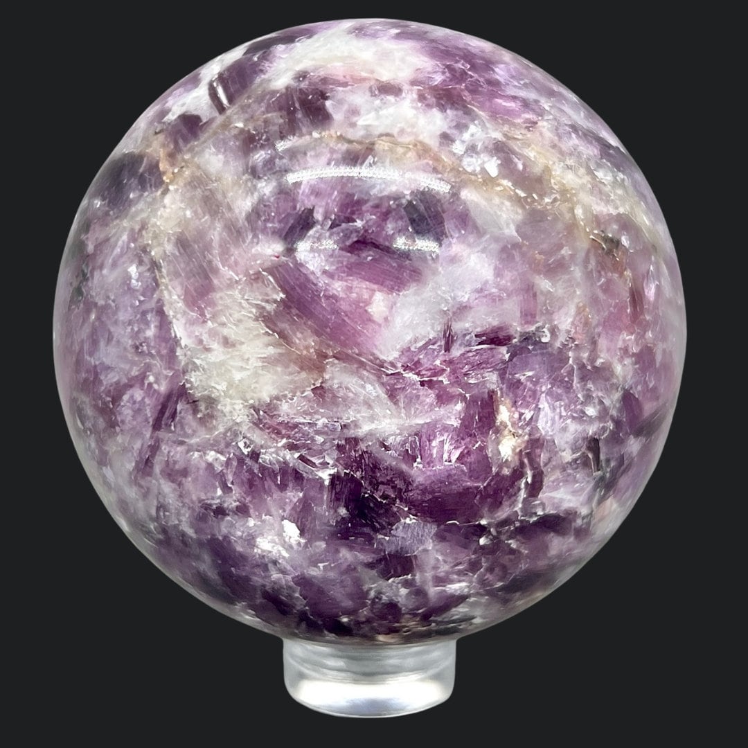 Lepidolite Sphere (1 Piece) (2.5 to 3 Inches)