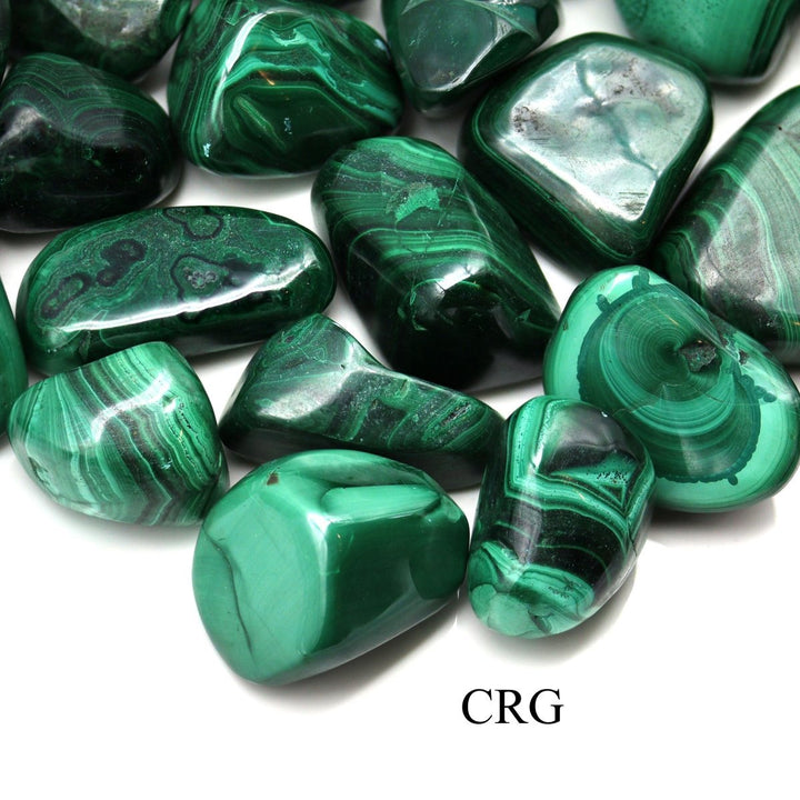 Malachite Tumbled Size 25 to 30 mm Bulk Wholesale Lot Crystal MineralsCrystal River Gems