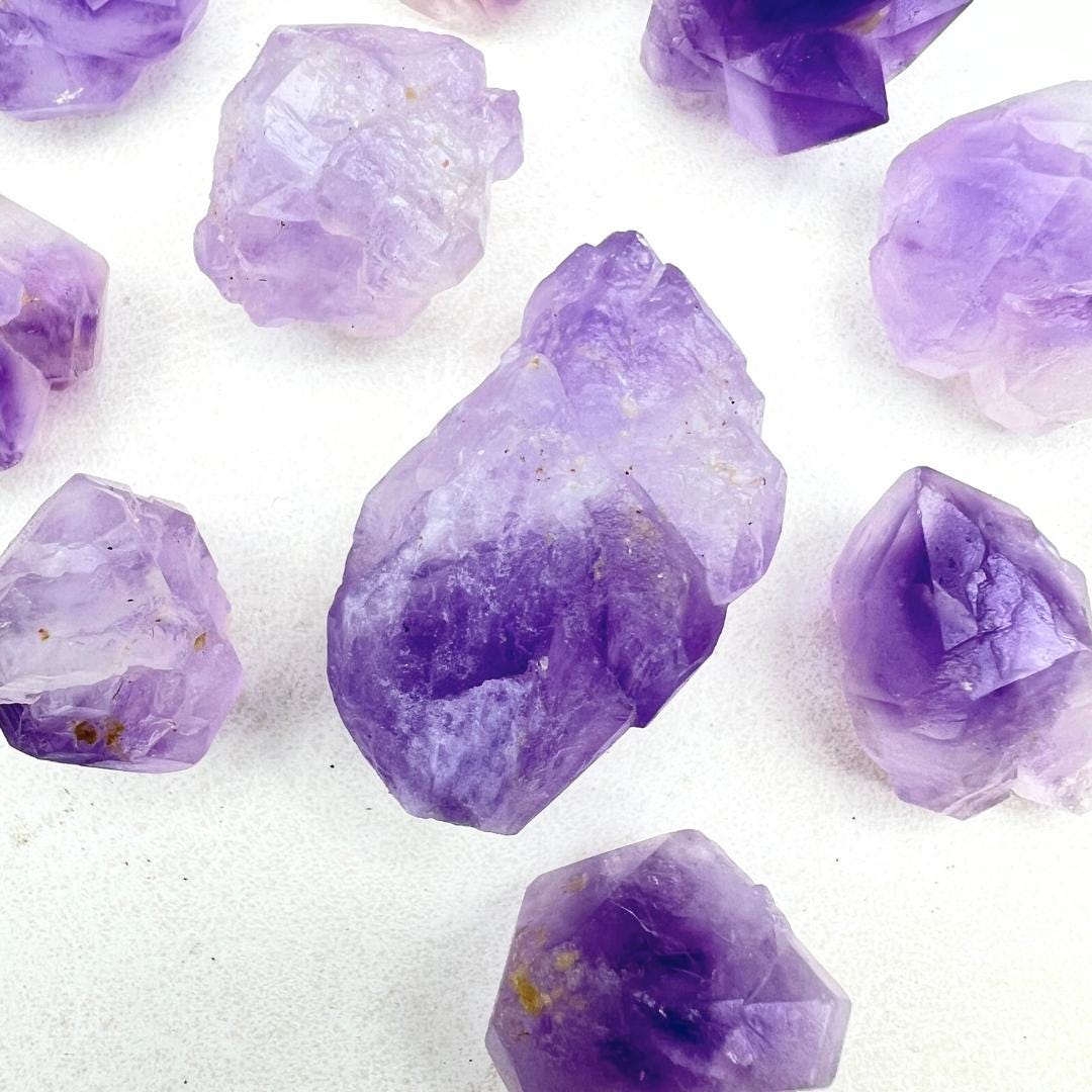 Mini Amethyst Point Clusters (8 Ounce Lot)Crystal River Gems
