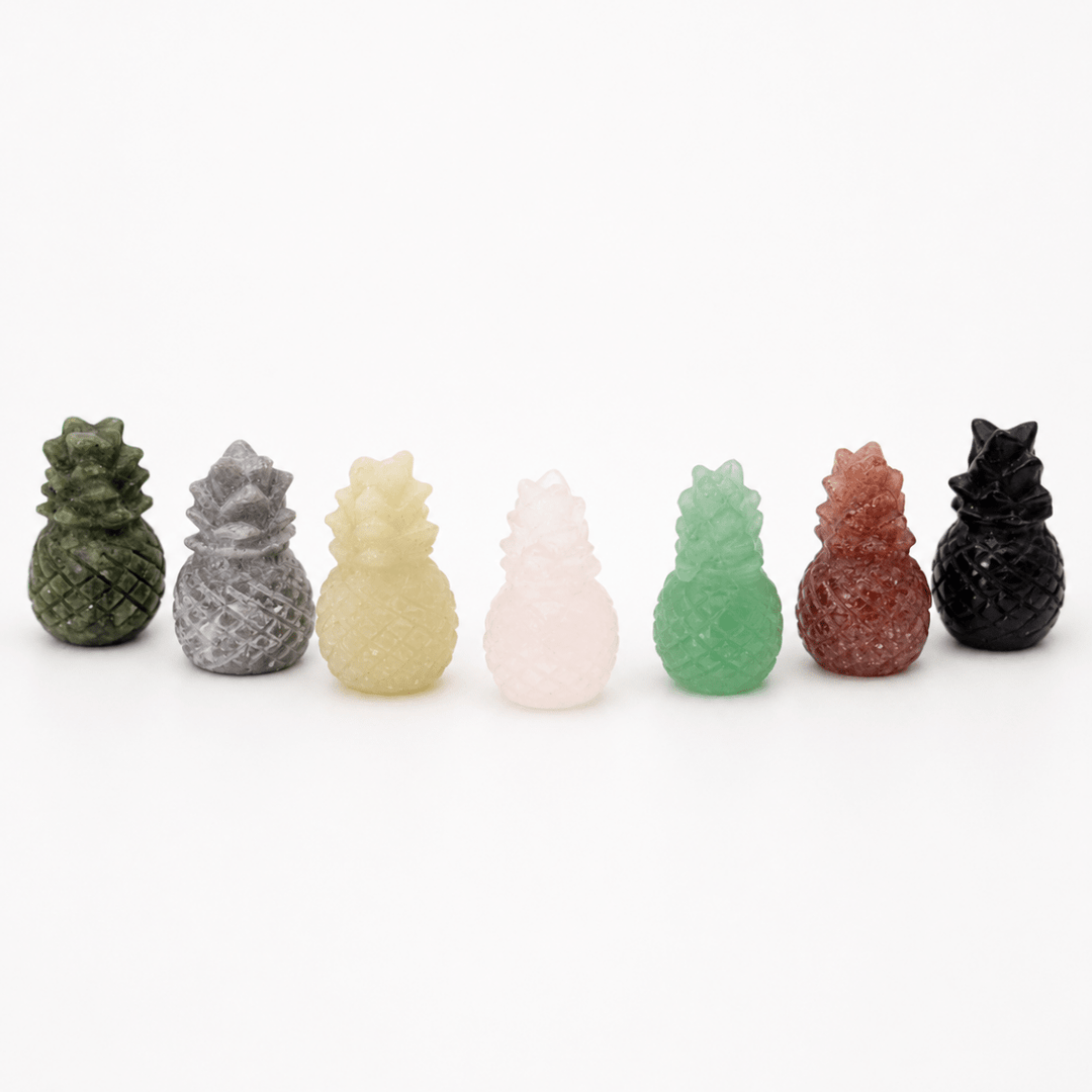 Mixed Gemstone Pineapple FigurineCrystal River Gems