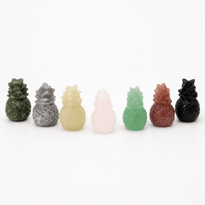 Mixed Gemstone Pineapple FigurineCrystal River Gems