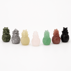 Mixed Gemstone Pineapple Figurine