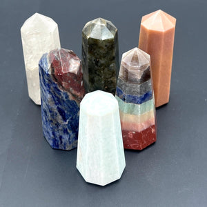 Mixed Gemstone Thick Obelisk Point