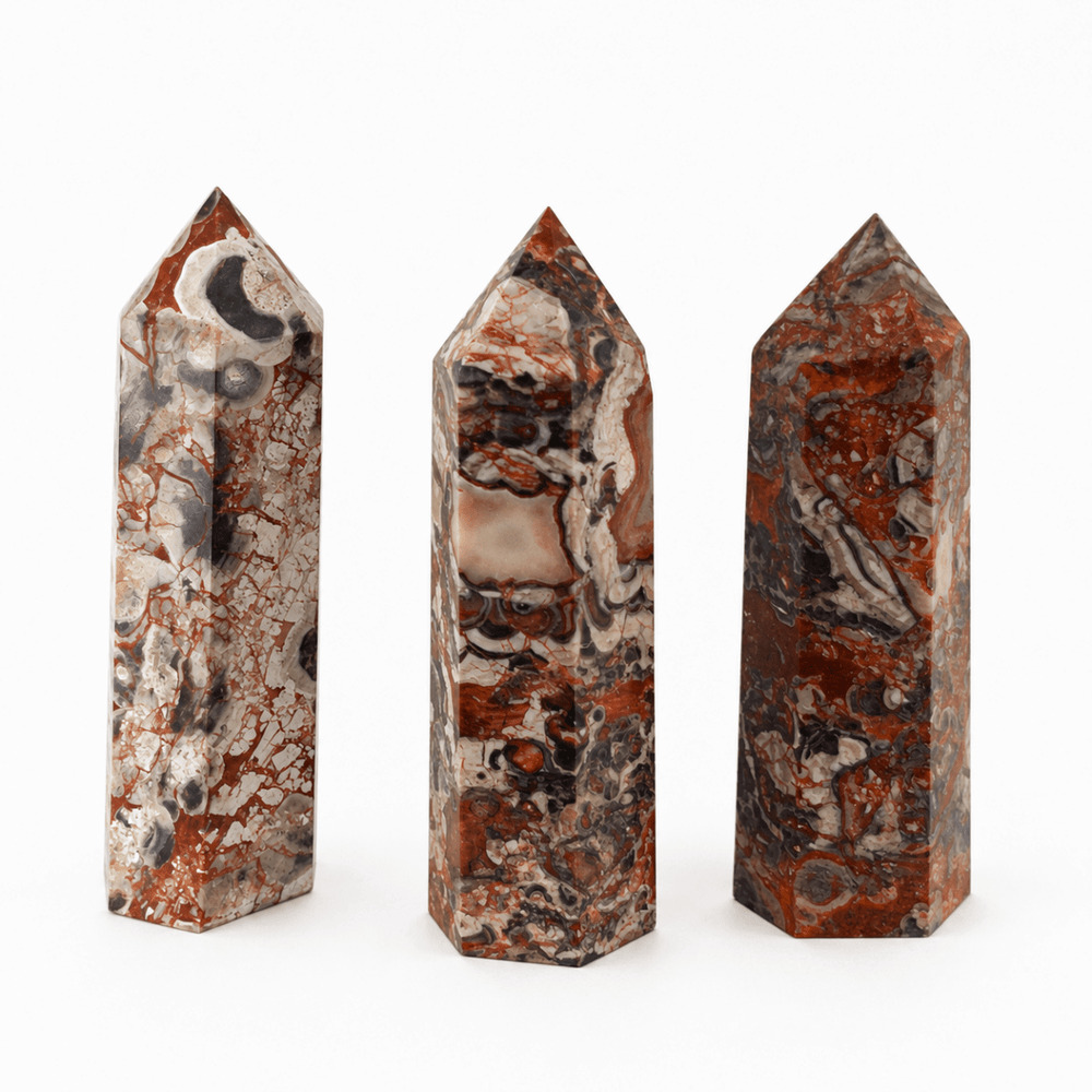 Money Agate Hexagon TowerCrystal River Gems