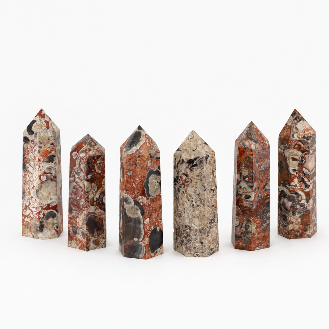 Money Agate Hexagon Tower