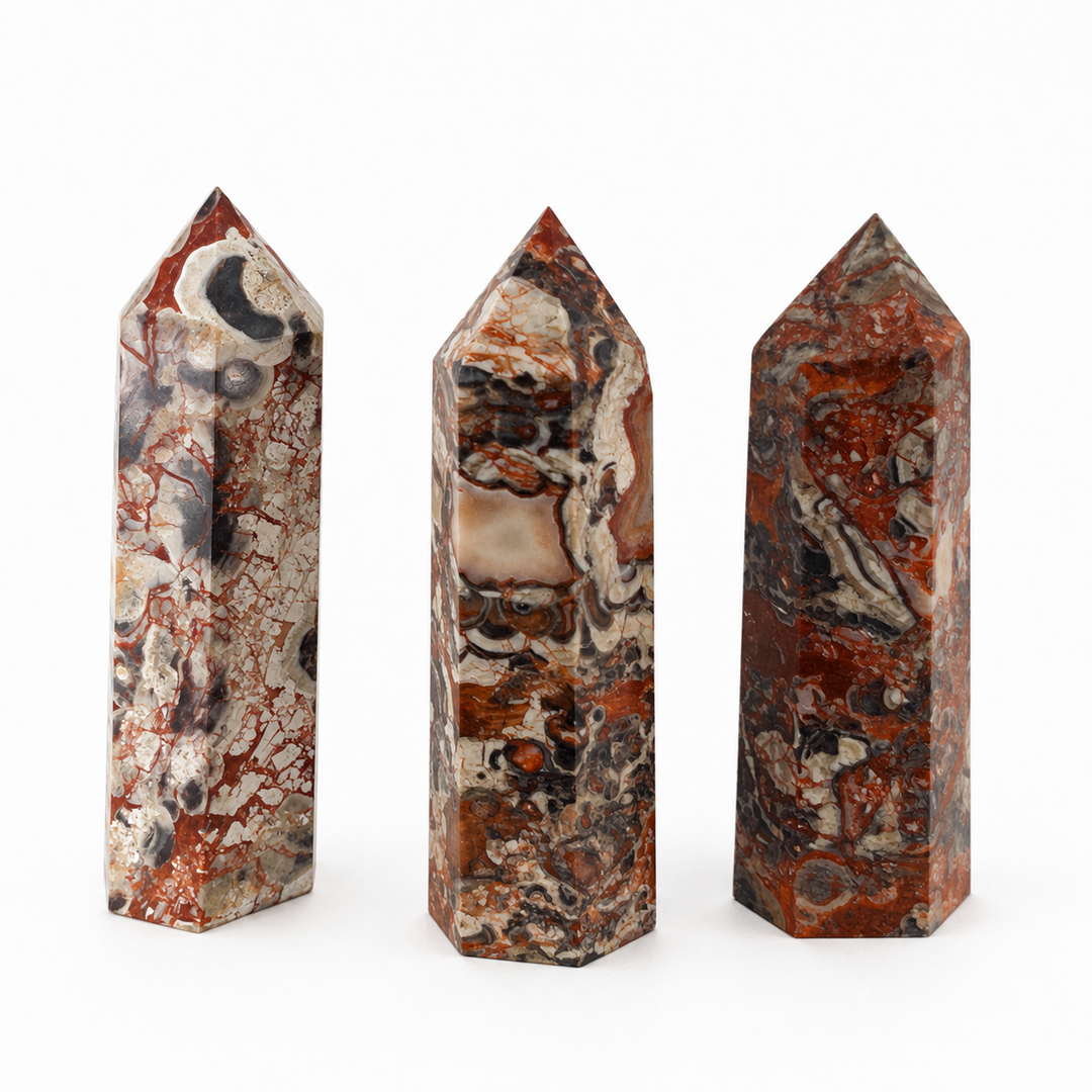 Money Agate Hexagon Tower