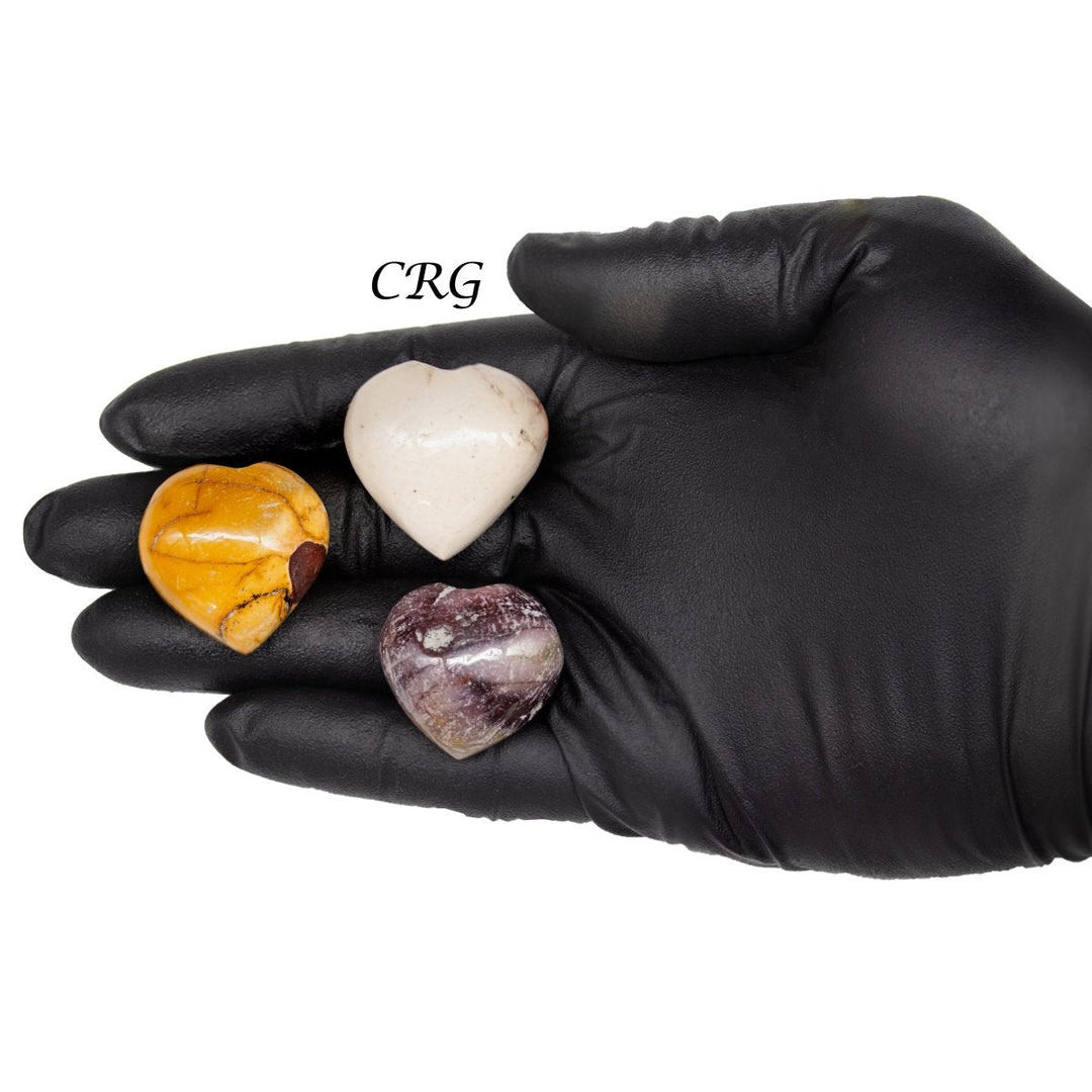Mookaite Puffy Heart 1 to 1.5 inch (1 Piece)Crystal River Gems