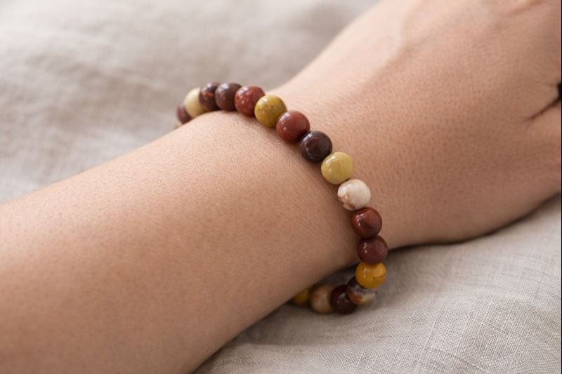 Mookite Tumbled Bead Stretch Bracelet (8mm)Crystal River Gems