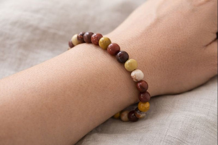 Mookite Tumbled Bead Stretch Bracelet (8mm)Crystal River Gems