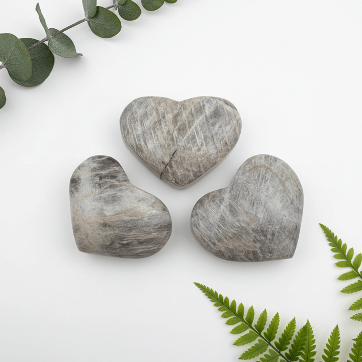 Moonstone Polished HeartsCrystal River Gems