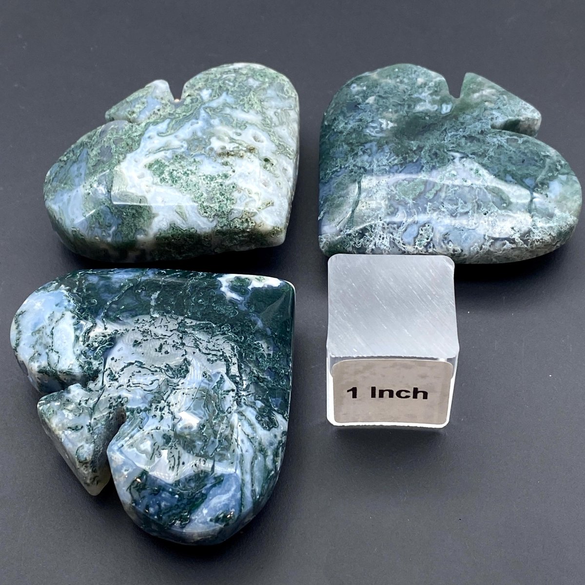 Moss Agate Small Spade Carving – Crystal River Gems