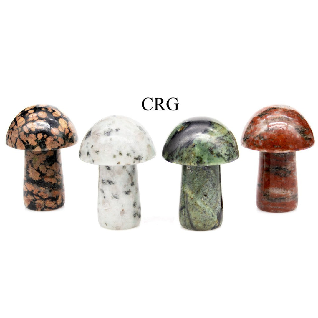 Mushroom Gemstones (4 Pieces) Size 1 to 2 Inches Crystal Gemstone ShapesCrystal River Gems