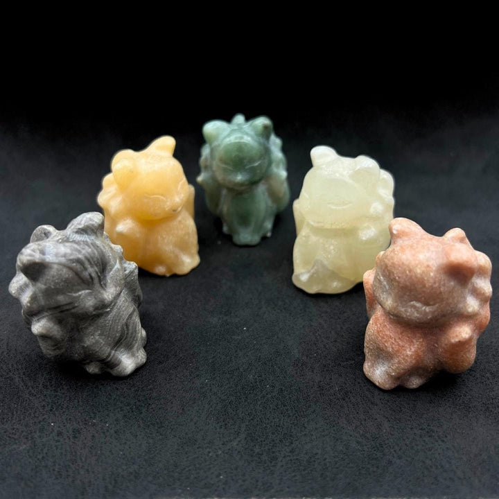 Ninetails Mixed Gemstones CarvingCrystal River Gems