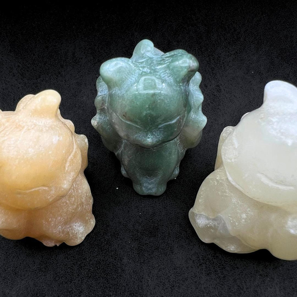 Ninetails Mixed Gemstones CarvingCrystal River Gems