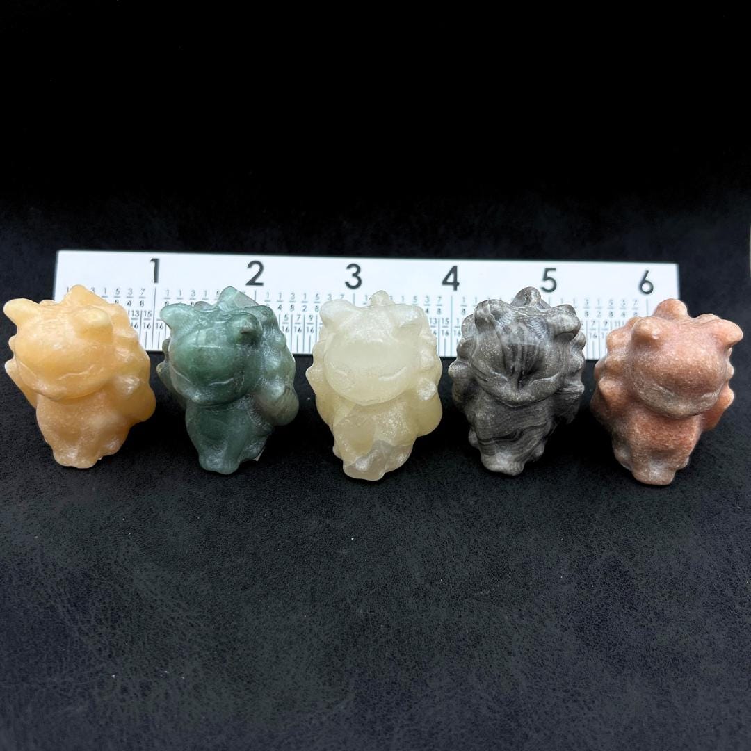 Ninetails Mixed Gemstones CarvingCrystal River Gems