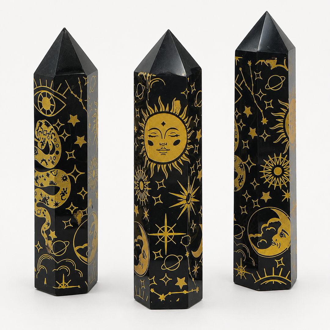 Black Obsidian Celestial Tower