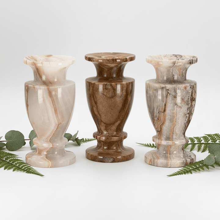 Onyx Candle Vase (6 Inches) Gemstone Home DecorCrystal River Gems