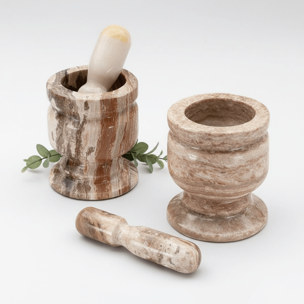 Onyx Mortar and Pestle (1 Piece) Crystal Gemstone Home DecorCrystal River Gems