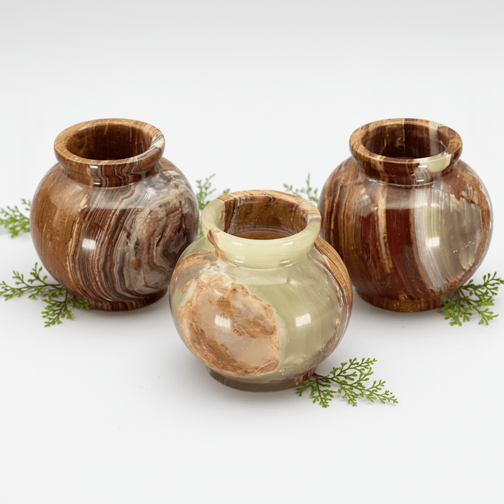 Onyx Pot Vase (4 Inches) Gemstone Home DecorCrystal River Gems