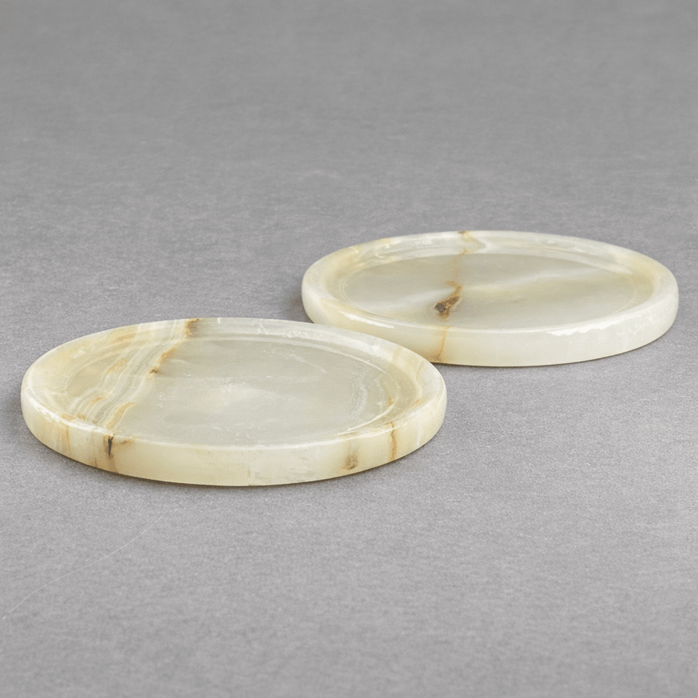 Onyx Round Drink Coaster (4 inches) (1 Piece) Gemstone Home DecorCrystal River Gems