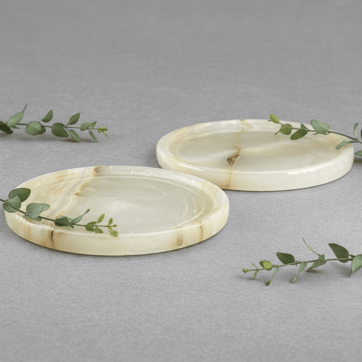 Onyx Round Drink Coaster (4 inches) (1 Piece) Gemstone Home DecorCrystal River Gems