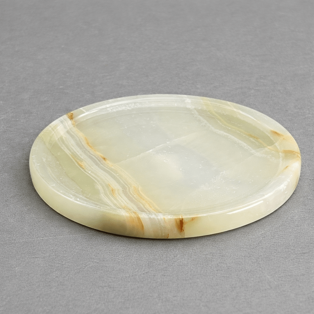 Onyx Round Drink Coaster (4 inches) (1 Piece) Gemstone Home DecorCrystal River Gems