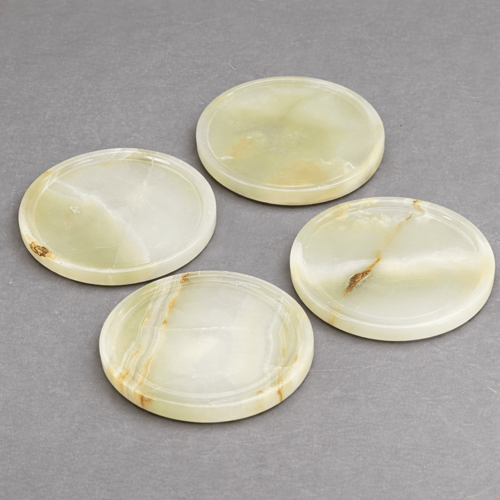 Onyx Round Drink Coaster (4 inches) (1 Piece) Gemstone Home DecorCrystal River Gems