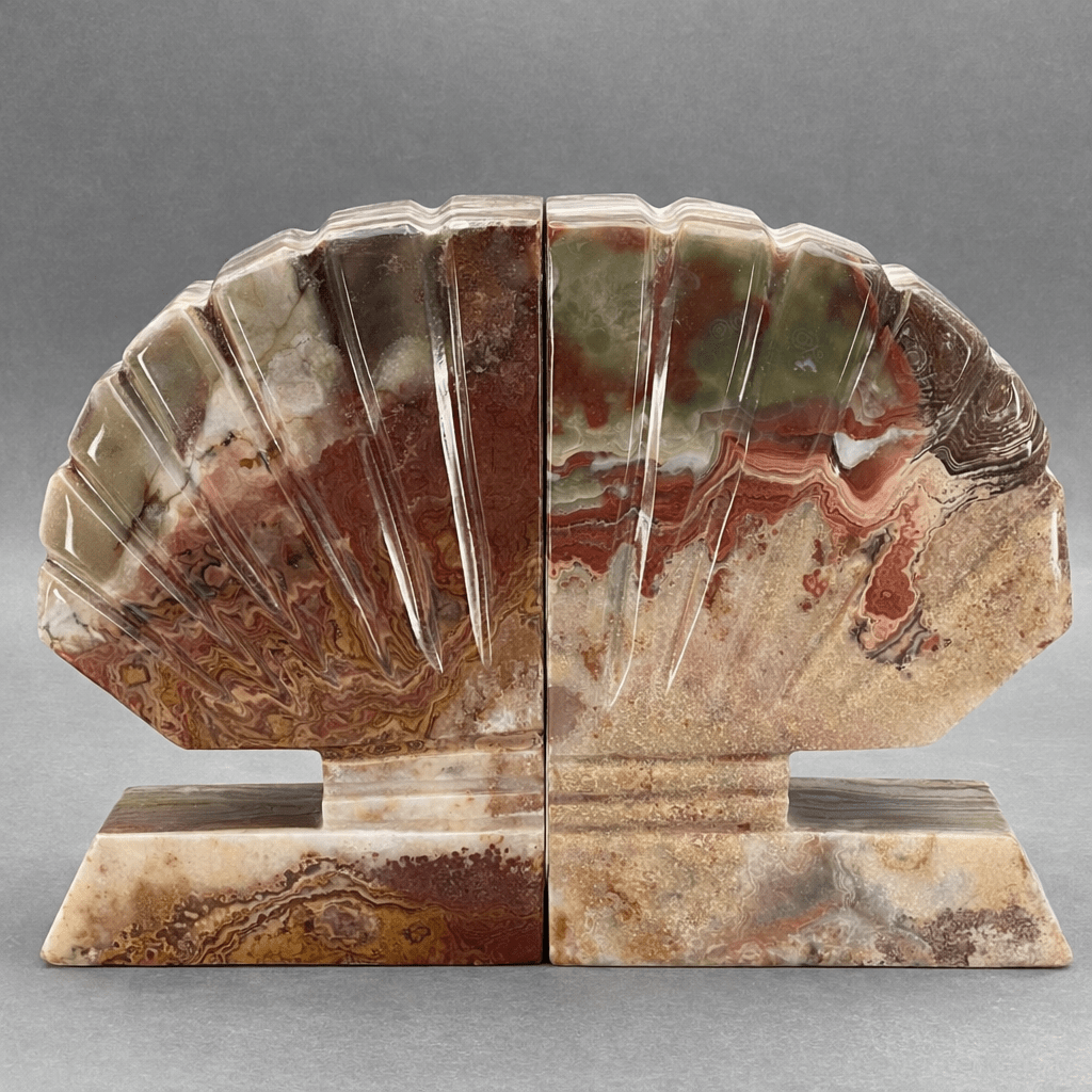 Onyx Shell Bookend (8 Inches)Crystal River Gems