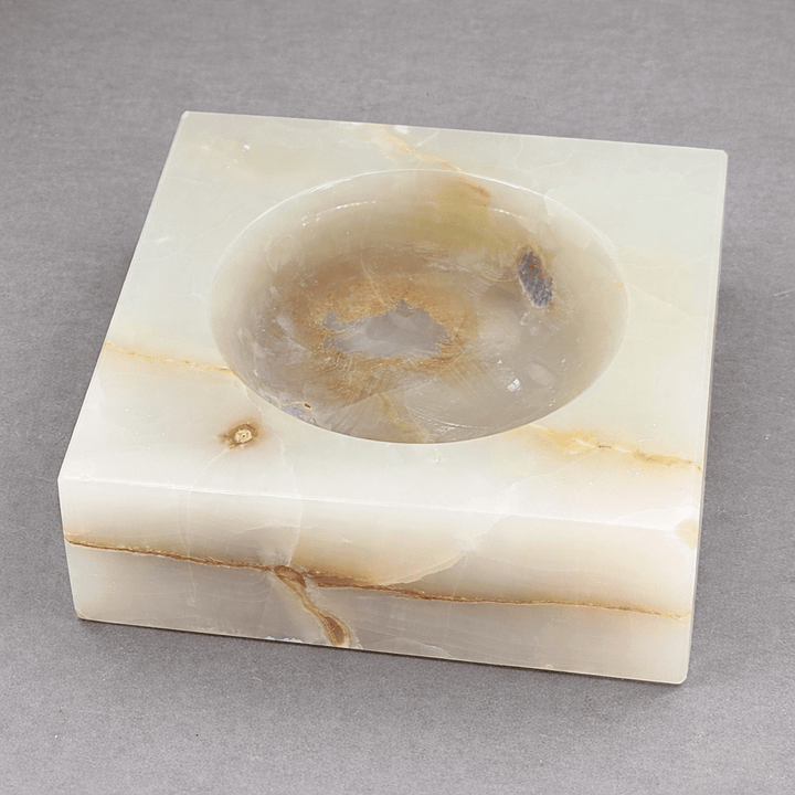 Onyx Square Bowl (6 inches) Gemstone Home DecorCrystal River Gems