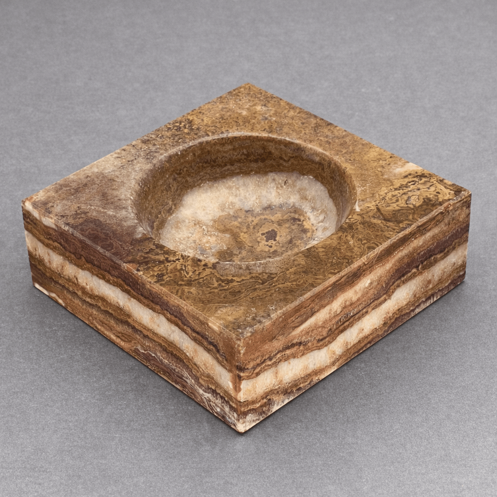 Onyx Square Bowl (6 inches) Gemstone Home DecorCrystal River Gems