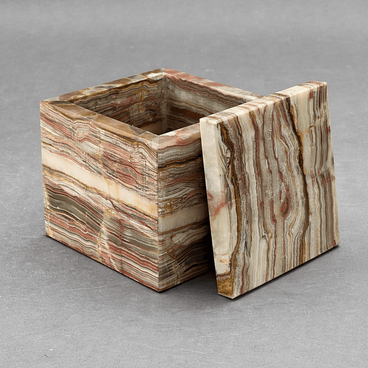 Onyx Square Box (4 inches) Gemstone Home DecorCrystal River Gems